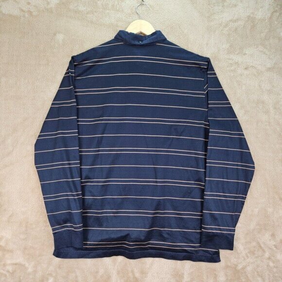 Brooks Brothers Polo Shirt Striped 100% Cotton Long Sleeve Men's Size XL Golf - Picture 3 of 11